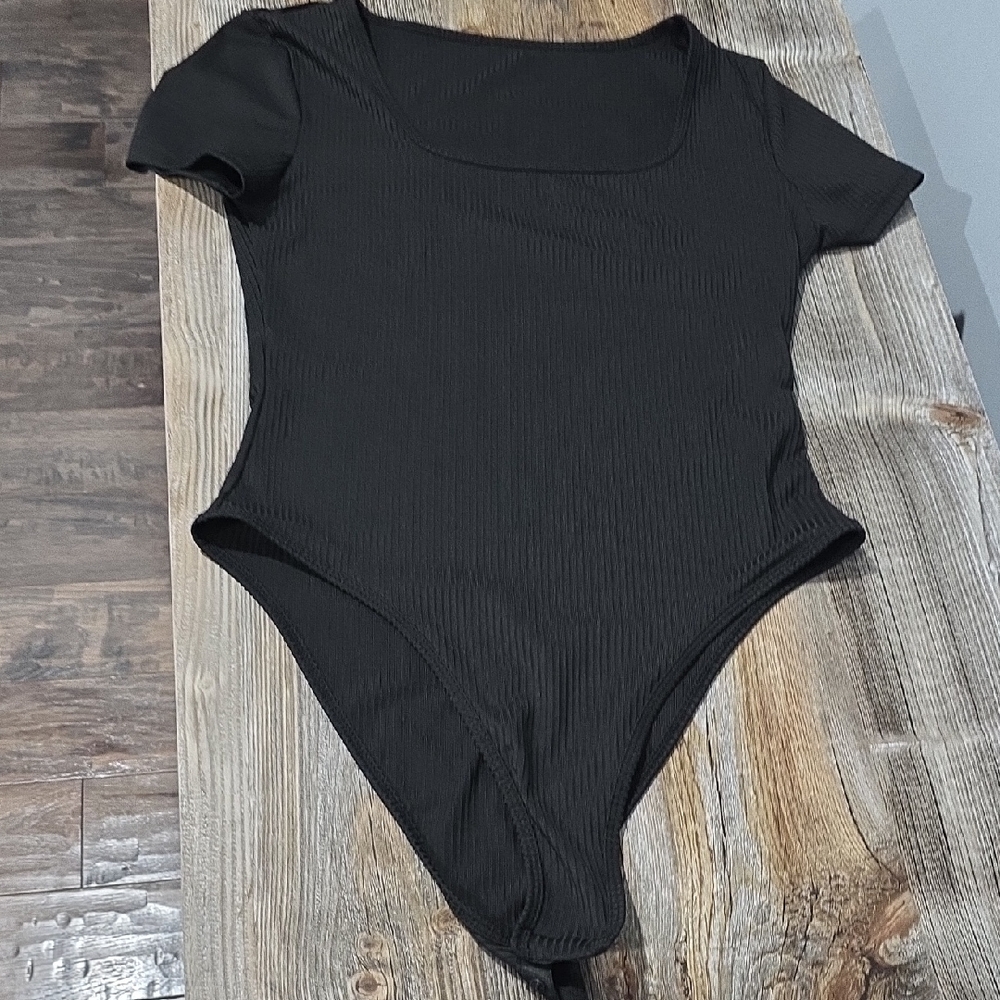 SHEIN Classic Black Bodysuit